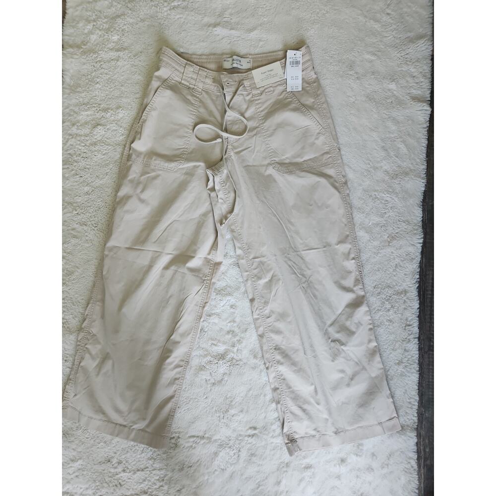 Hollister Super Baggy Low Rise Wide Leg Khaki Pants Women Small Short NWT‎ Y2K